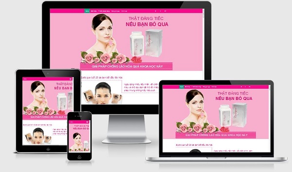 mẫu landing page bán hàng