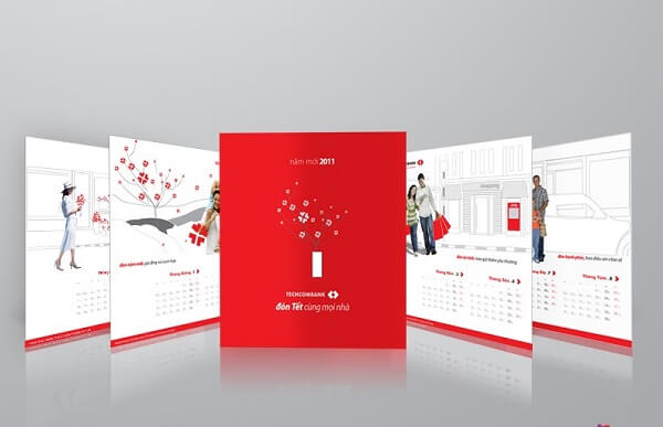 Thiết kế lịch để bàn