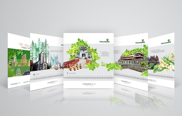 thiết kế lịch để bàn