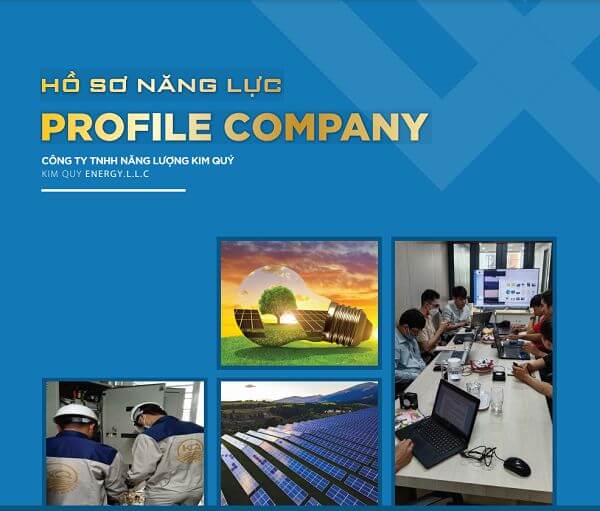 Thiết kế profile công ty điện mặt trời ấn tượng sáng tạo