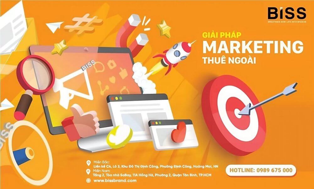 Giải pháp phòng marketing thuê ngoài Biss Brand